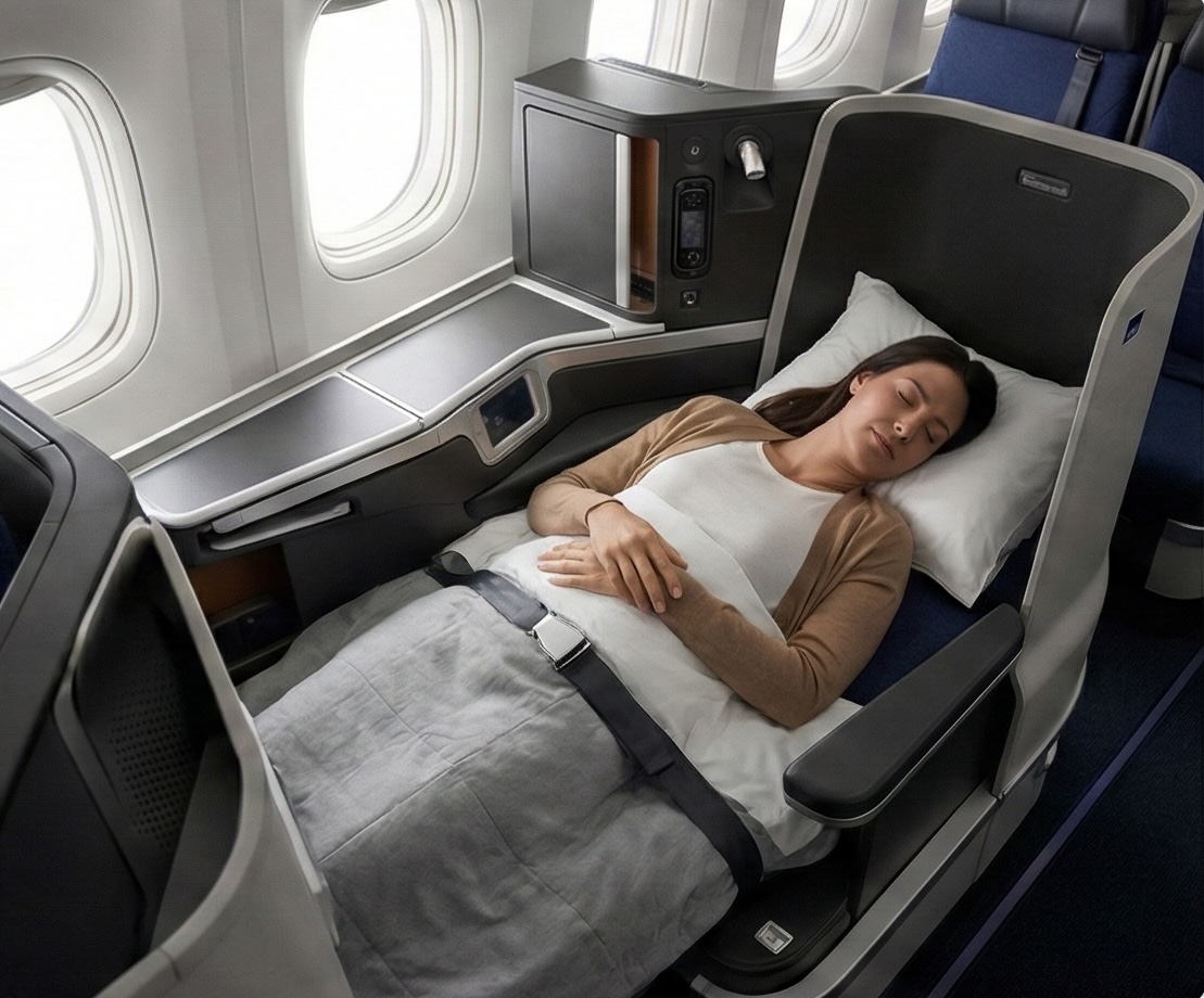Komfortabel flyreise i business class